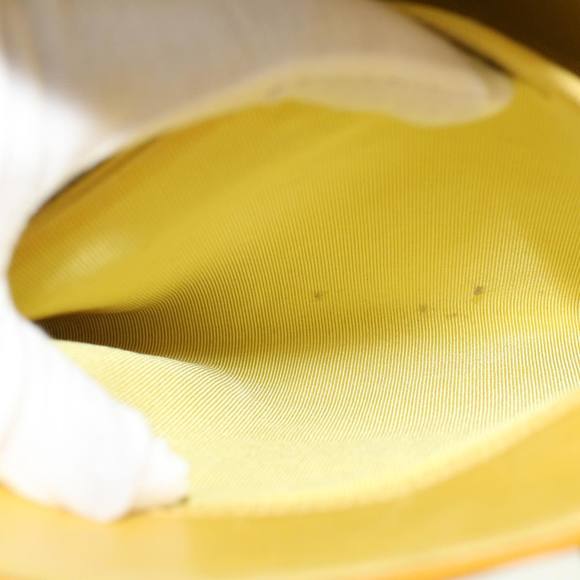 CHANEL Hand Bag Patent leather Yellow CC Auth bs5046 - Picture 11 of 16